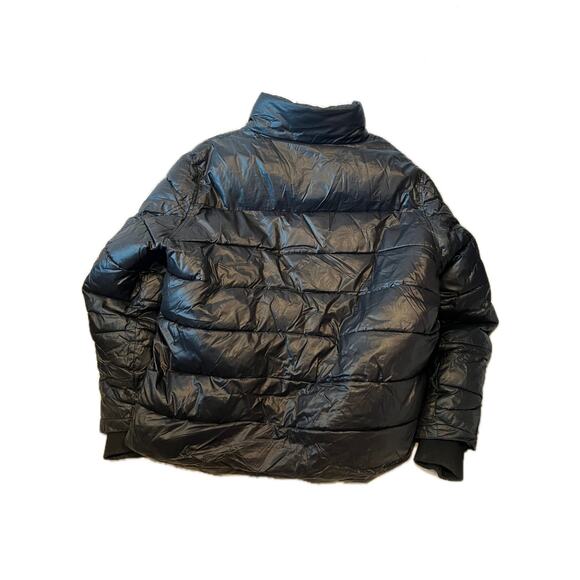 Guess Black Triangle Logo Puffy Jacket 111AN188 - Picture 2 of 5